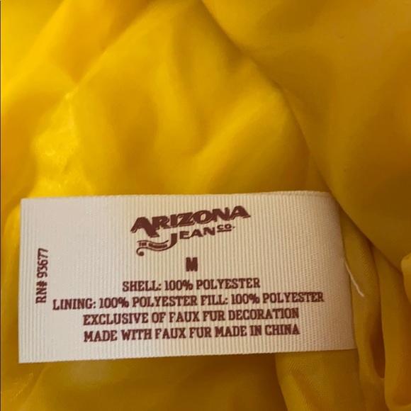 Arizona Jeans Co puff coat w/ fur lined hood - Picture 7 of 7